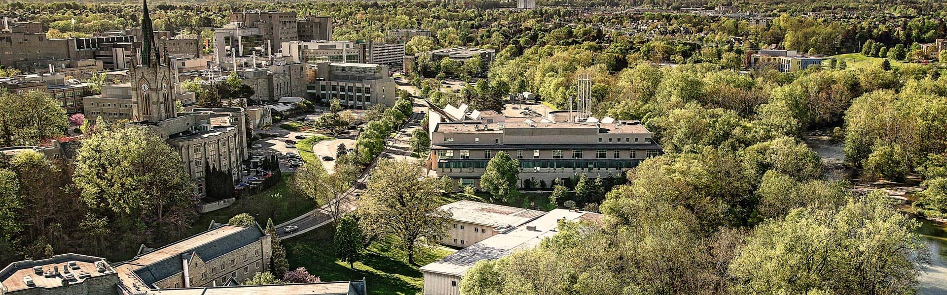 Aerial view of Western's campus