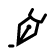 Signature Icon looks like the tip of a fountain pen